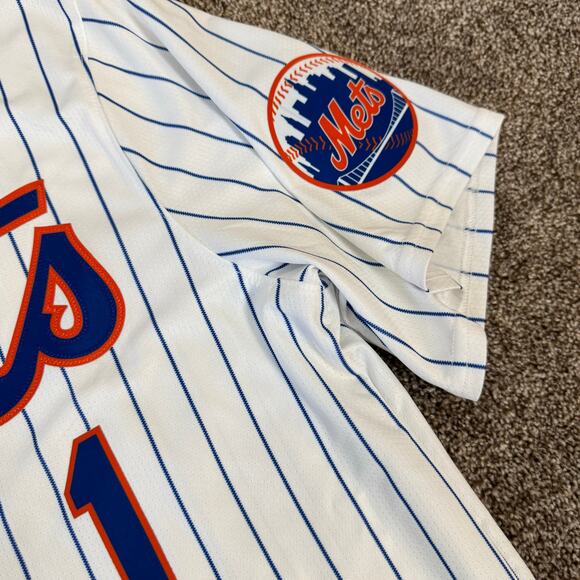 NIKE New York Mets Jersey #1 NWT Size Medium DriFit Engineered Jeff McNeil White - Picture 7 of 16